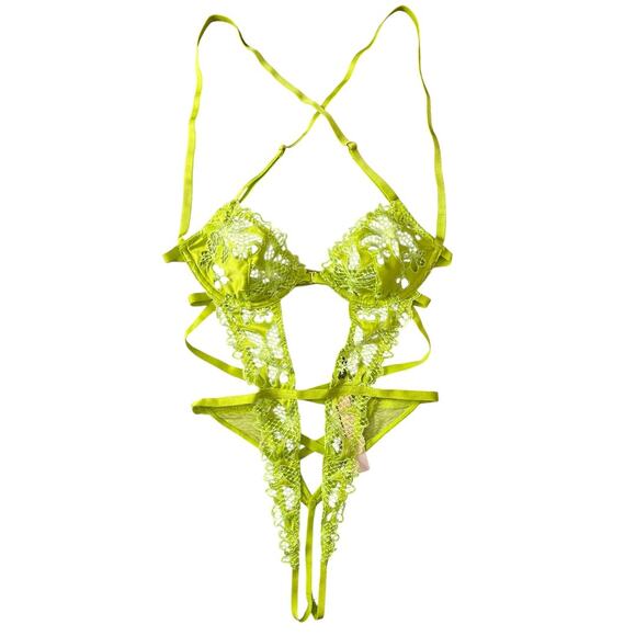 Victoria's Secret VerySex Tease Crotchless Teddy, XL - Picture 1 of 6
